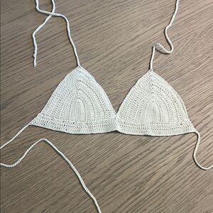 {tobi} crochet triangle top